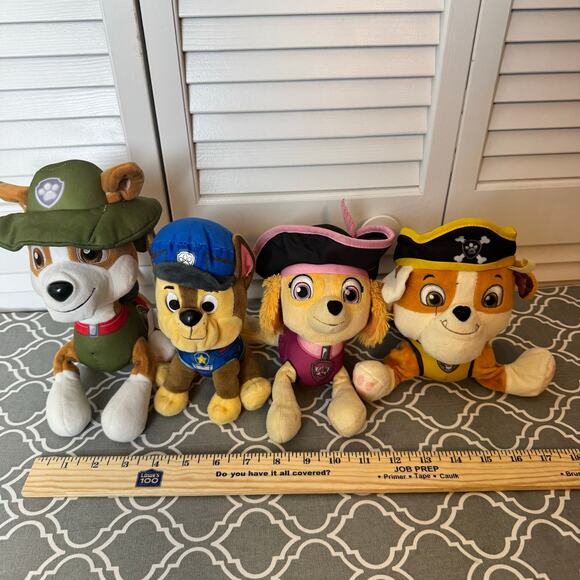 Paw Patrol Plush Stuffed Animals Toys Pretend Play 4 Dolls Nickelodeon - Picture 4 of 5
